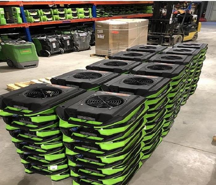 SERVPRO air movers